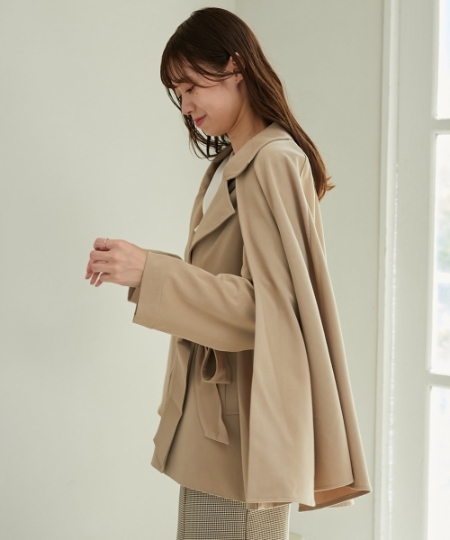 2wayケープデザイントレンチ/MAJESTIC LEGON(マジェスティックレゴン