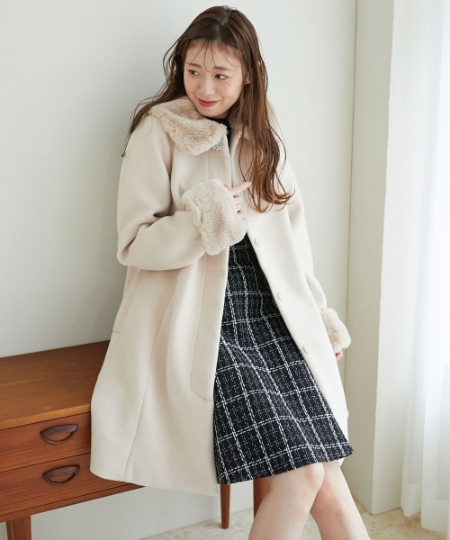 7wayファー×ビジューコート/MAJESTIC LEGON(マジェスティックレゴン