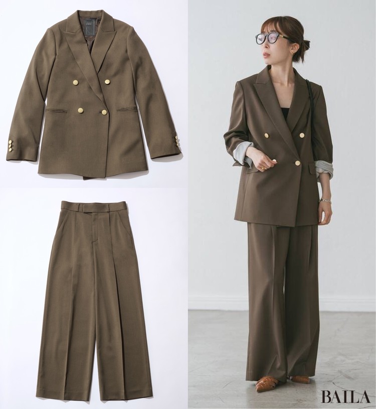 洒落見えをかなえる【NOBLE（ノーブル）】のジャケット&パンツの