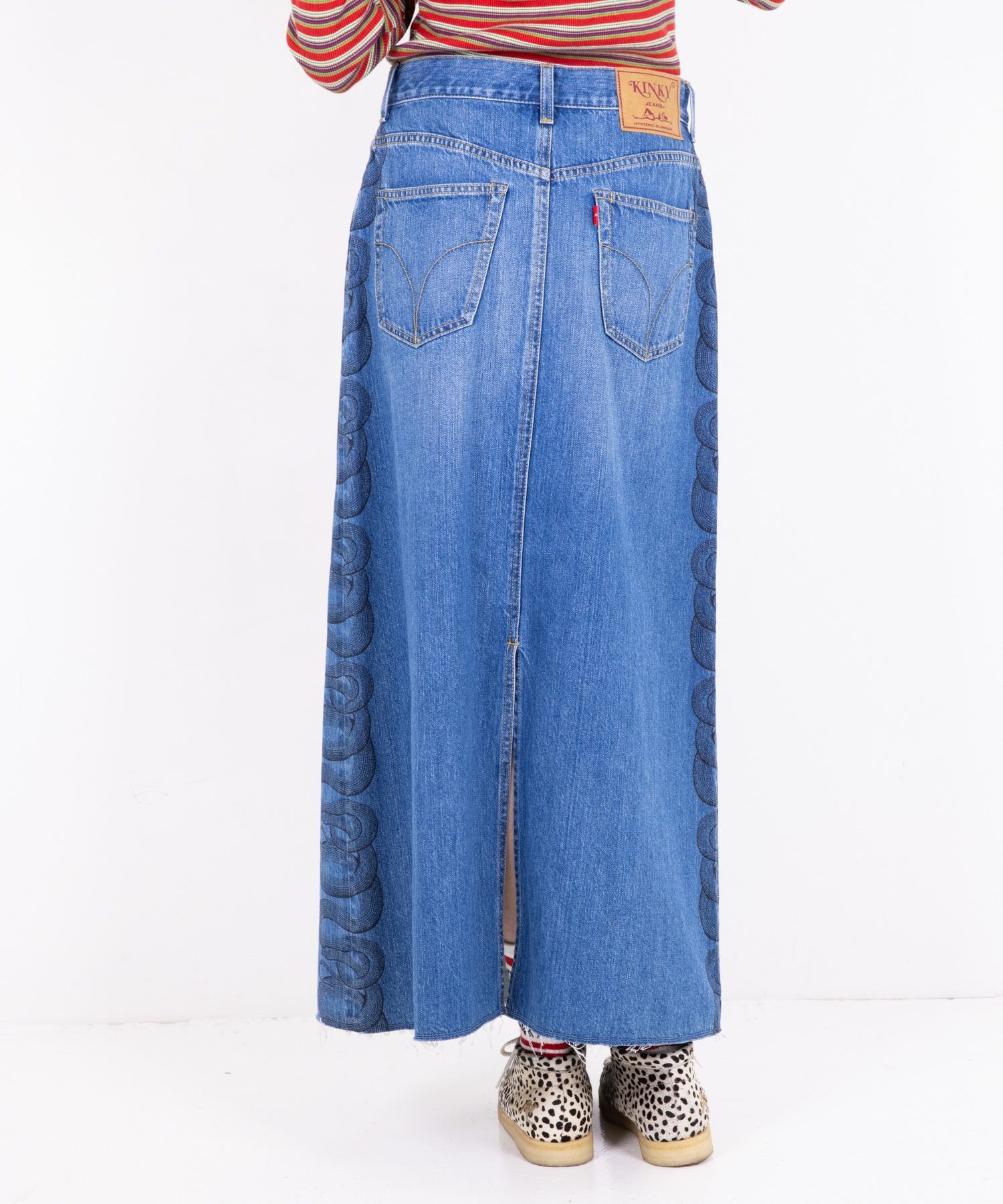 SNAKE LOOP リメイクデニムスカート|HYSTERIC GLAMOUR WOMEN