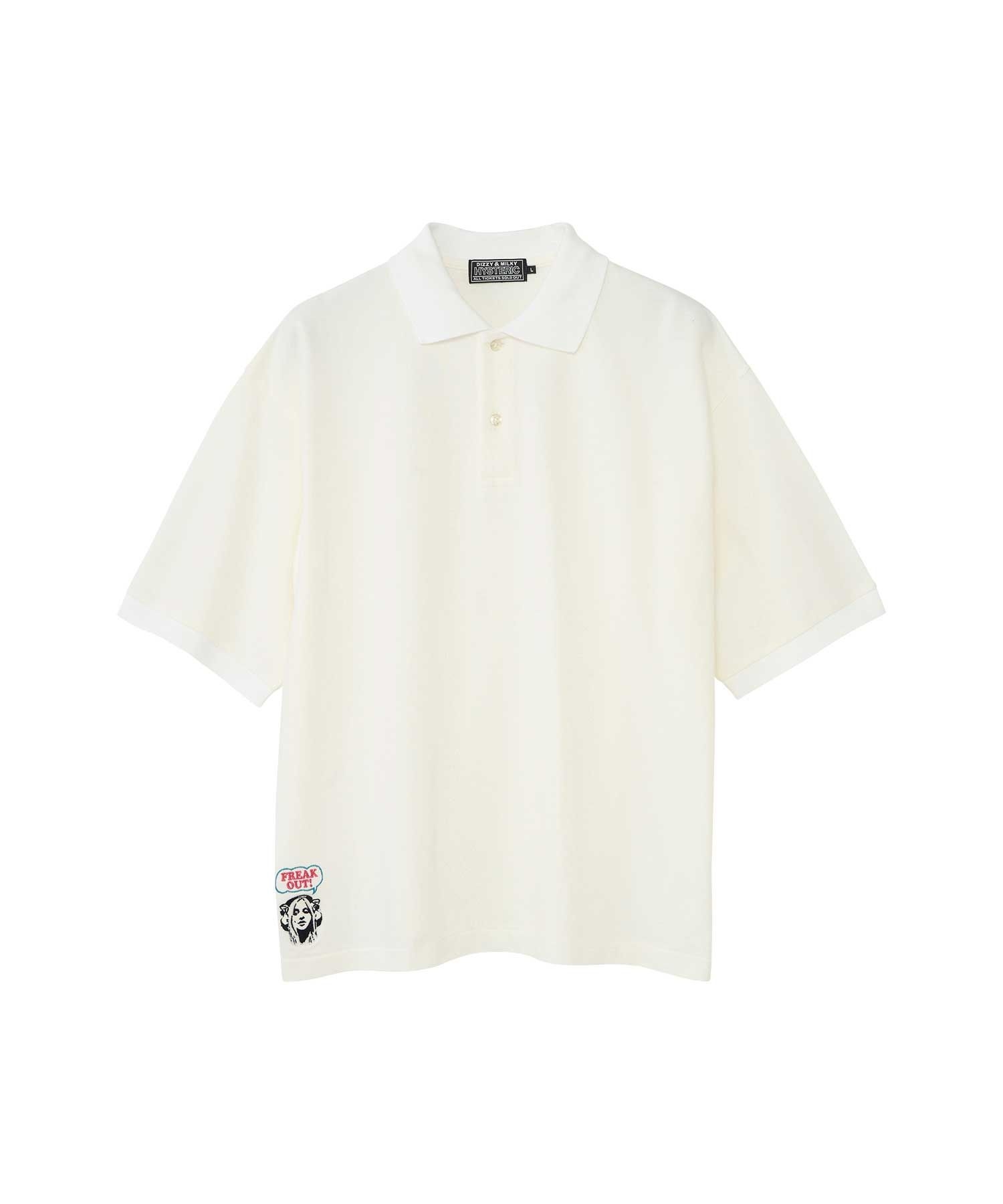 FREAK OUT刺繍 ポロシャツ|HYSTERIC GLAMOUR MEN | HYSTERIC GLAMOUR