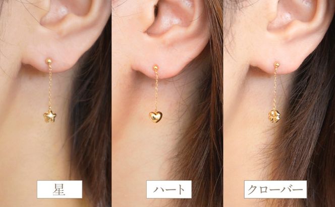 K18 イエローゴールド 星ピアス 管理番号686558 218-120-HOSHI（山梨県