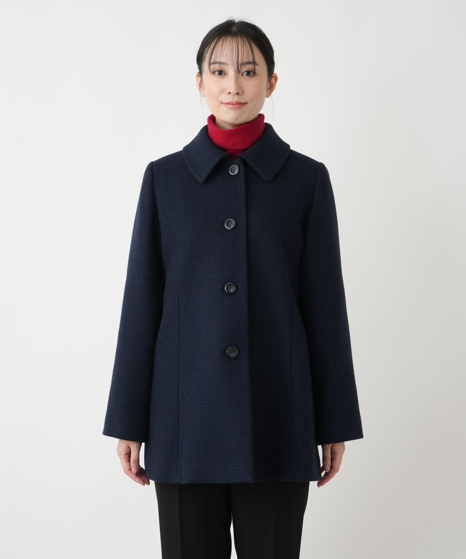 カシミヤショートコート【Leilian WHITE LABEL】|レリアン | レリアン