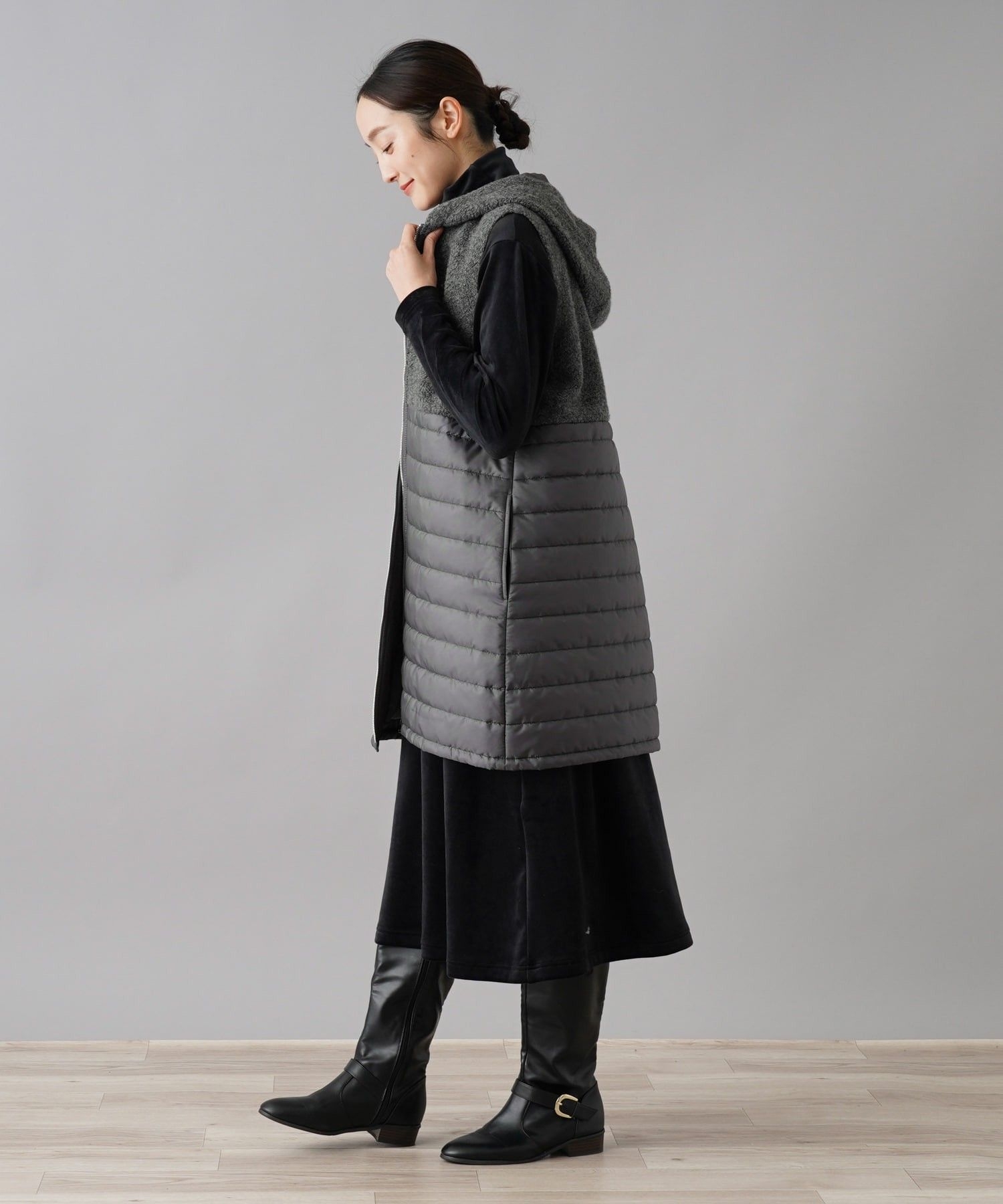 異素材切替ベスト【NEMIKA】|ネミカ | レリアン公式オンラインストア