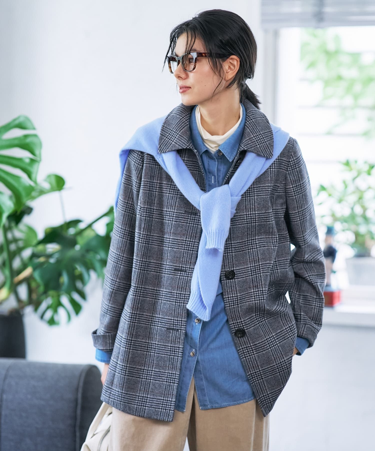 正統派】グレンチェックジャケット|キャラ・オ・クルス | レリアン公式