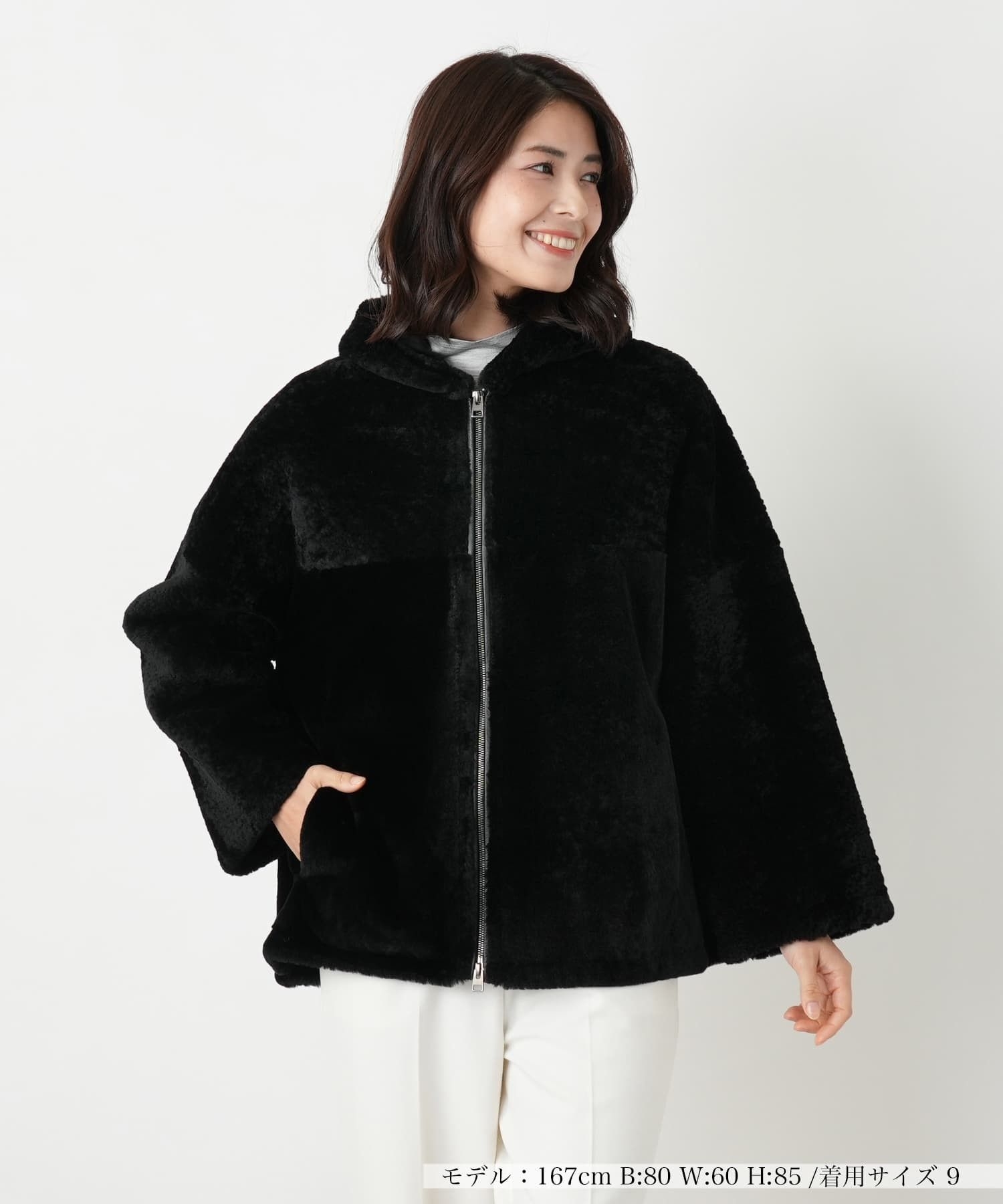 シープファーフーデッドジャケット|レリアン | レリアン公式オンライン