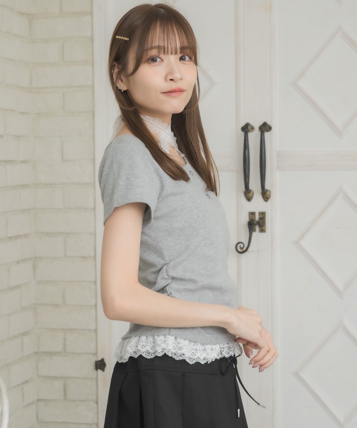 裾フリルドッキングTEE|ems excite | RETRO GIRL ONLINE STORE レトロ