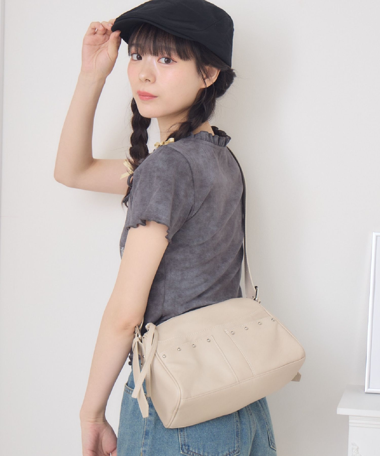 スタッズ付ショルダーBAG|ems excite | RETRO GIRL ONLINE STORE