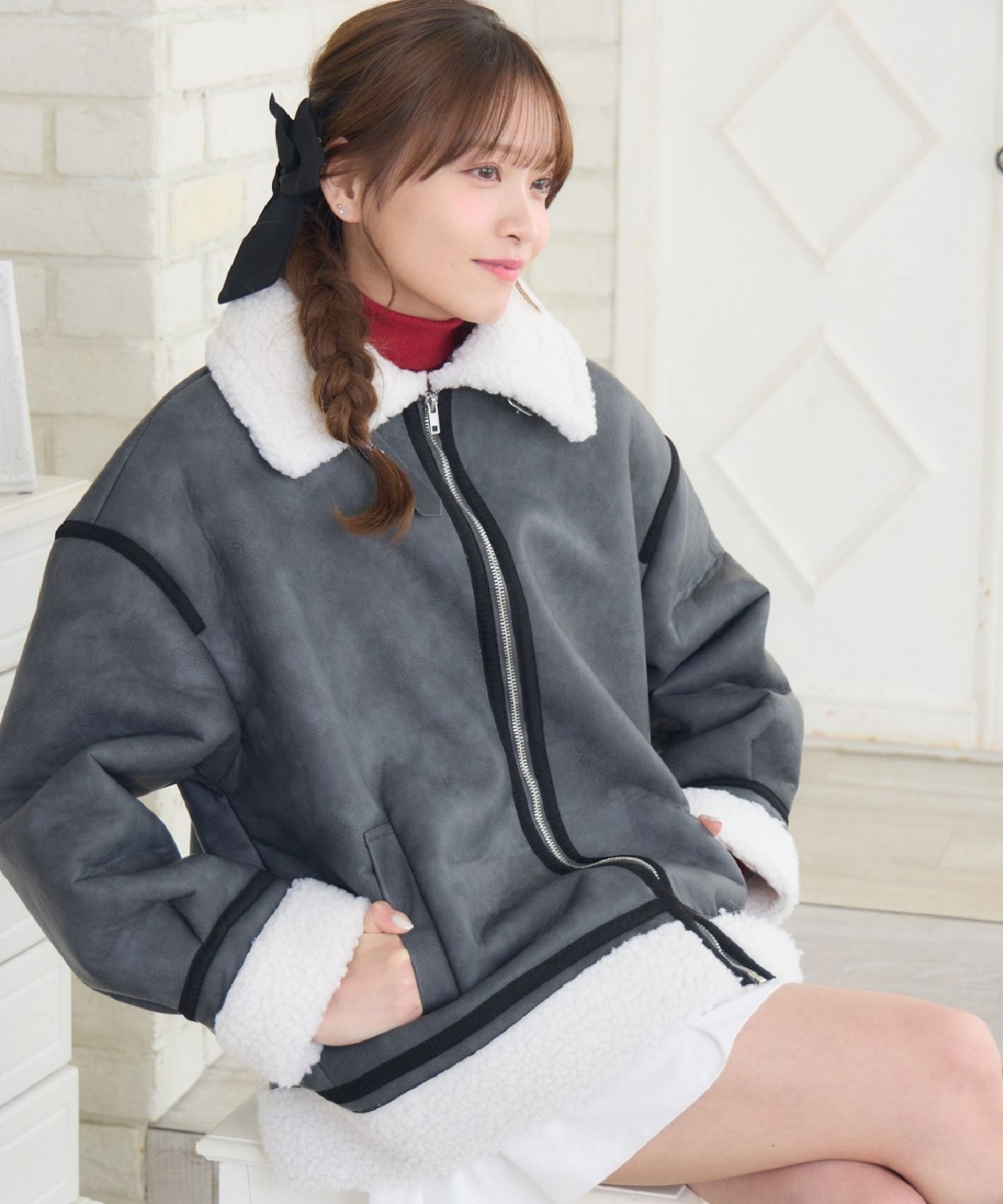 ボア襟ムートンJK|ems excite | RETRO GIRL ONLINE STORE レトロガール