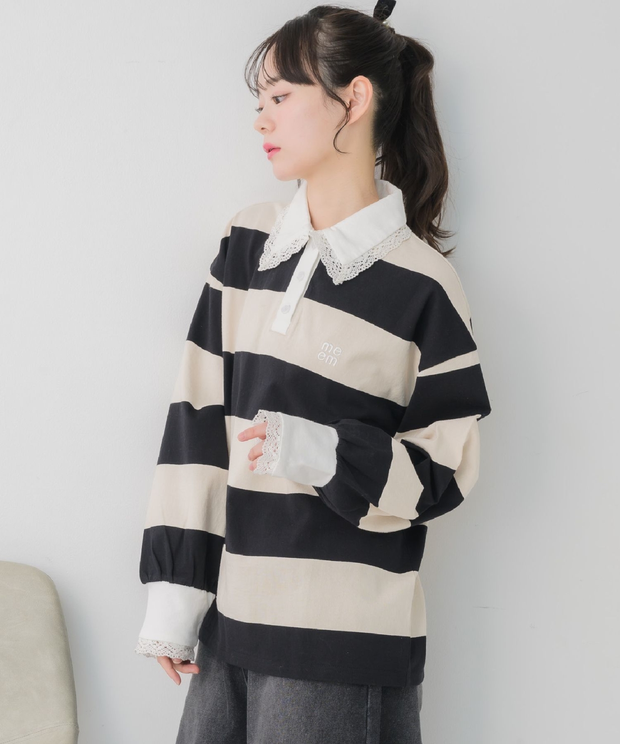 レース付きラガーSH|ems excite | RETRO GIRL ONLINE STORE レトロ