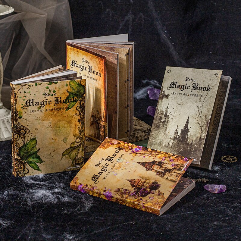 50枚のシート レトロダークシリーズ コラージュ ジャンクジャーナル