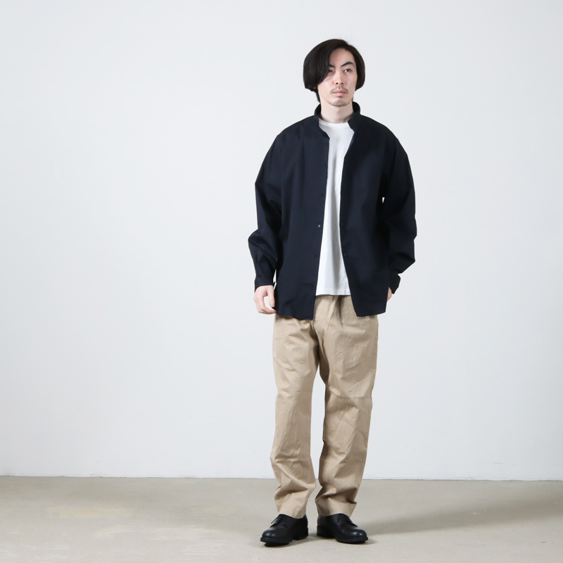 YAECA (ヤエカ) COMFORT SHIRT STAND COLLAR / コンフォートシャツ