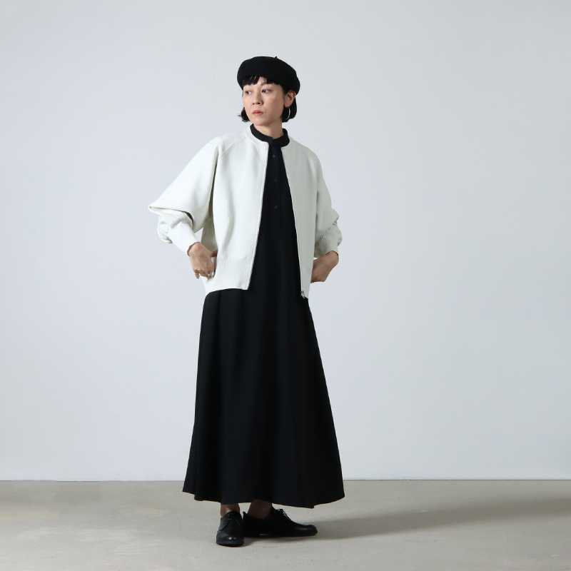 Graphpaper (グラフペーパー) Satin Band Collar Dress / サテンバンド