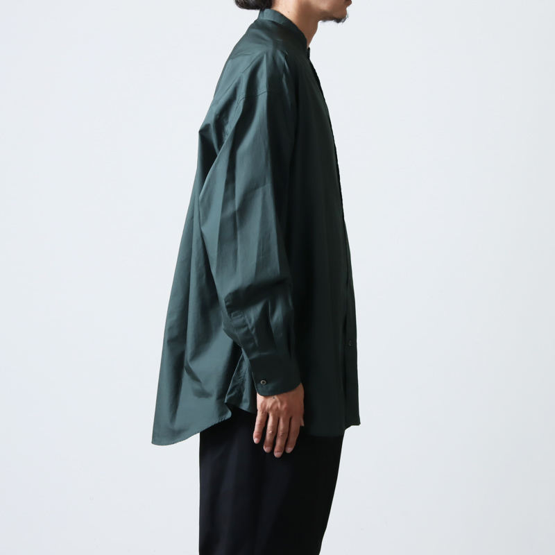 Graphpaper (グラフペーパー) Broad L/S Oversized Band Collar Shirt