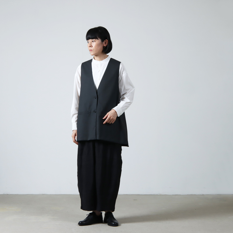 mizuiro ind (ミズイロインド) ディープVネックワイドベスト