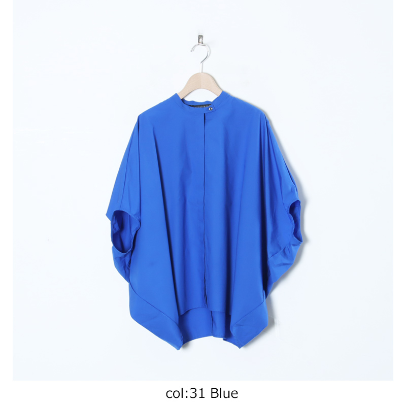 mizuiro ind (ミズイロインド) スタンドカラーコクーンシャツ