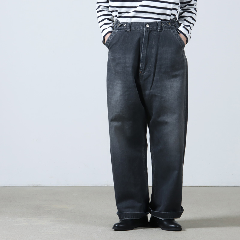 Ordinary Fits (オーディナリーフィッツ) BELL PANTS BLACK USED