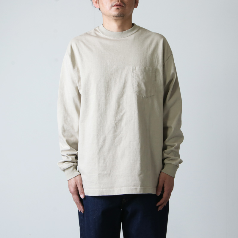 CIOTA (シオタ) スビンコットン 10/- 度詰め 吊り天竺 ポケット付き ロンT