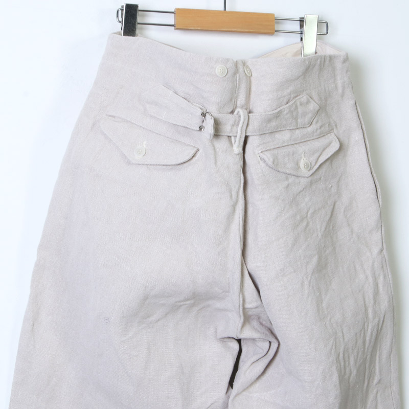 COMOLI (コモリ) ヘンプダック バックストラップパンツ