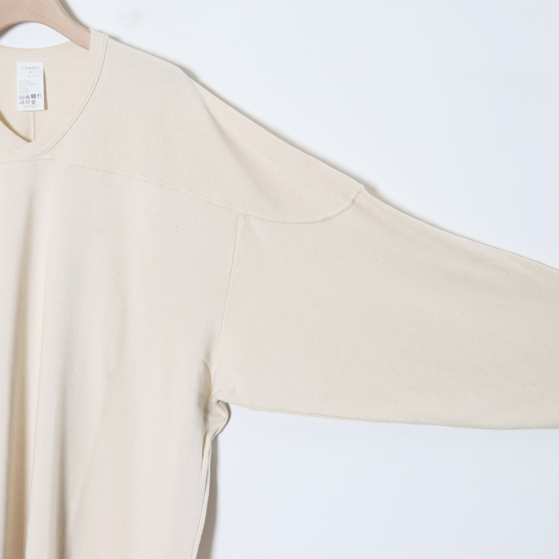 COMOLI (コモリ) コットンフライス ホッケーシャツ