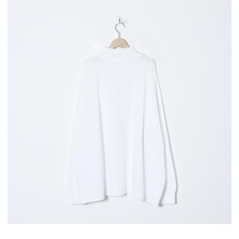 COMOLI (コモリ) コットンジャージ モックネックプルオーバー