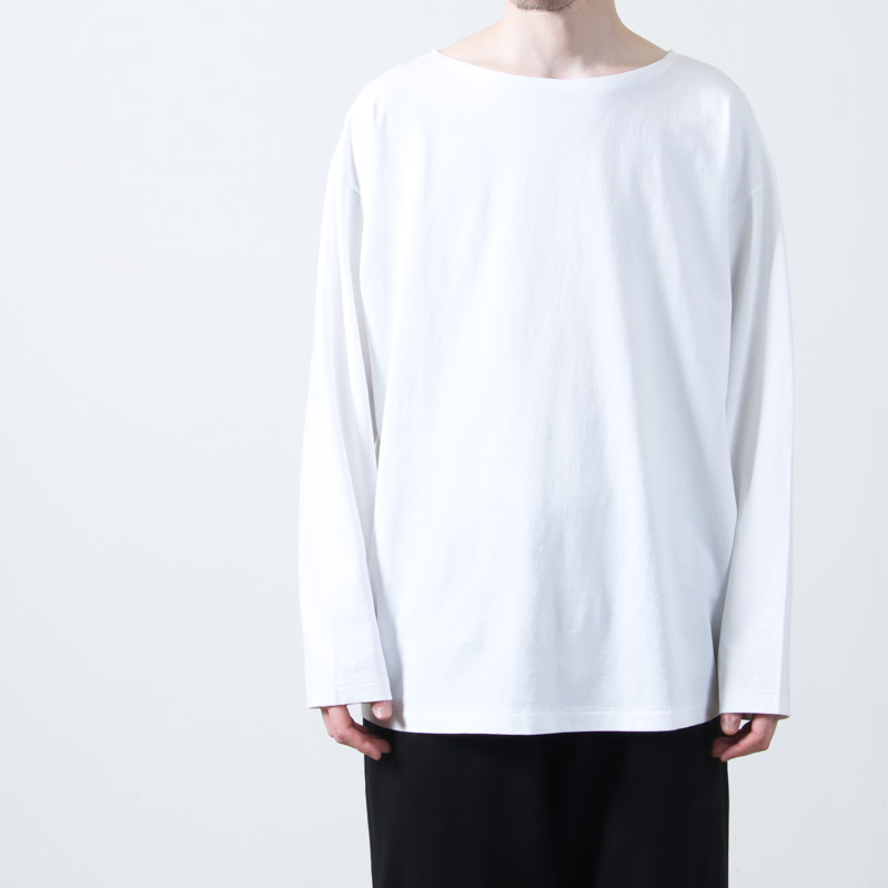 COMOLI (コモリ) コットンジャージ ボートネック