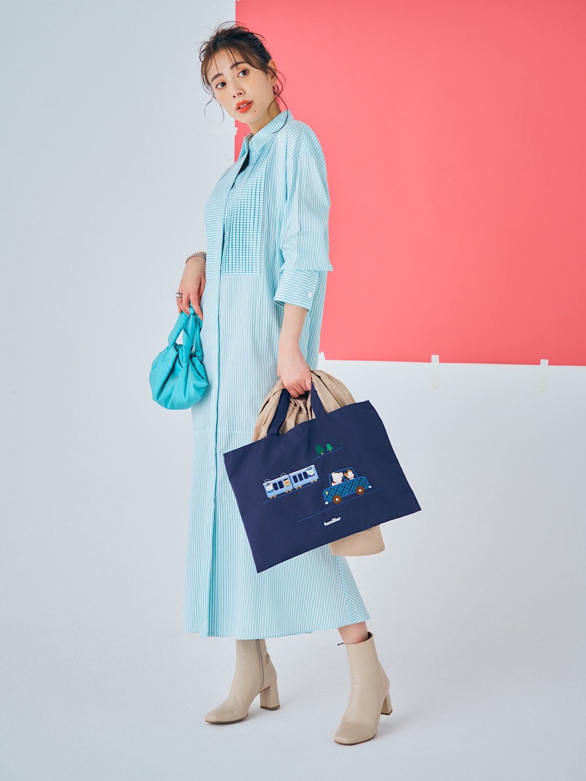 familiar】お稽古バッグといえば…懐かしの「ファミリア」バッグを持つ