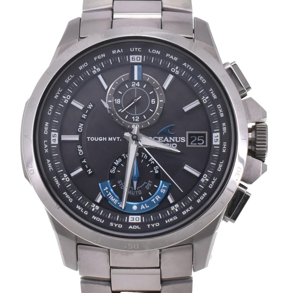 Casio Oceanus OCW-T1010 Radio Sync Solar Men's Watch N #145670 for