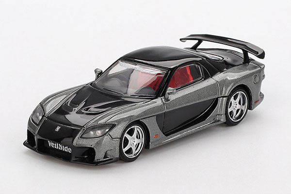 1/64 マツダ RX-7 VeilSide Fortune Grey(右ハンドル)[MINI GT]《発売