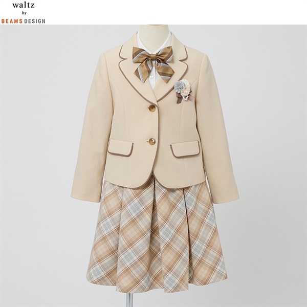 waltz by BEAMS DESIGN ベージュジャケットスーツ キッズ 女の子
