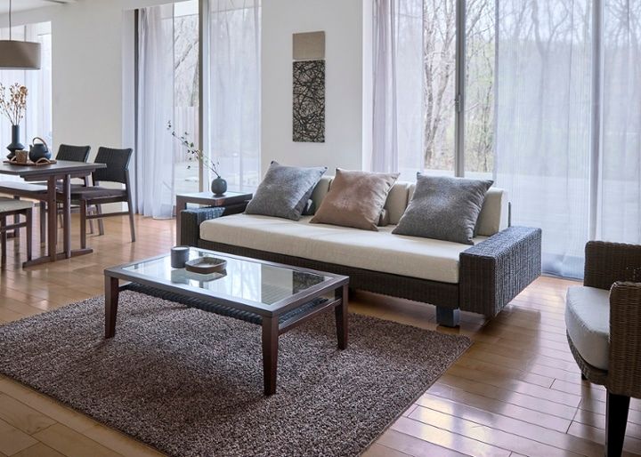 ケイ・ローソファ (ラタン)・2人掛け・3人掛け～床に近い暮らし