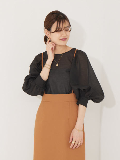 シアーパフスリーブブラウス｜OUTLET / アウトレット