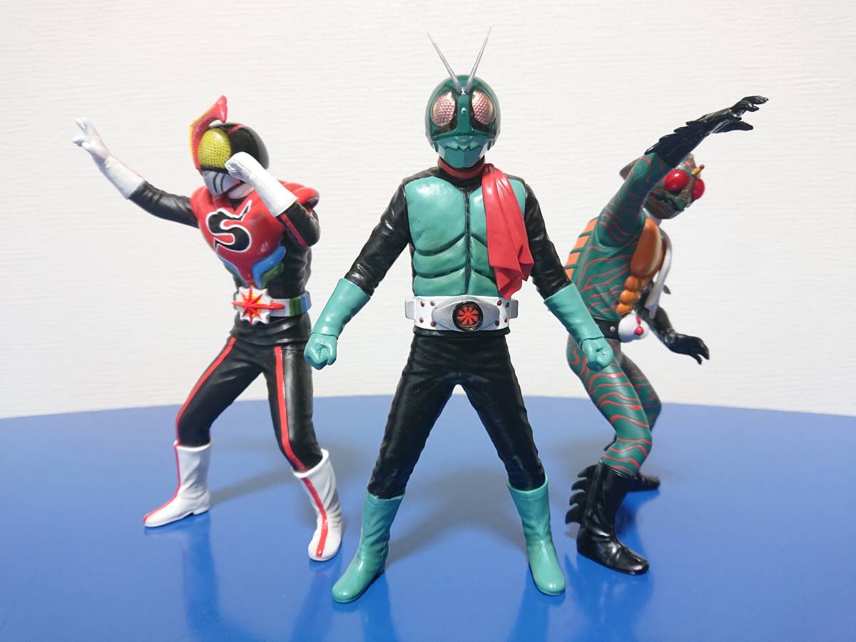 ソフビ魂 】 仮面ライダー旧1号&バロムワン 2体 ソフビ魂 】 仮面