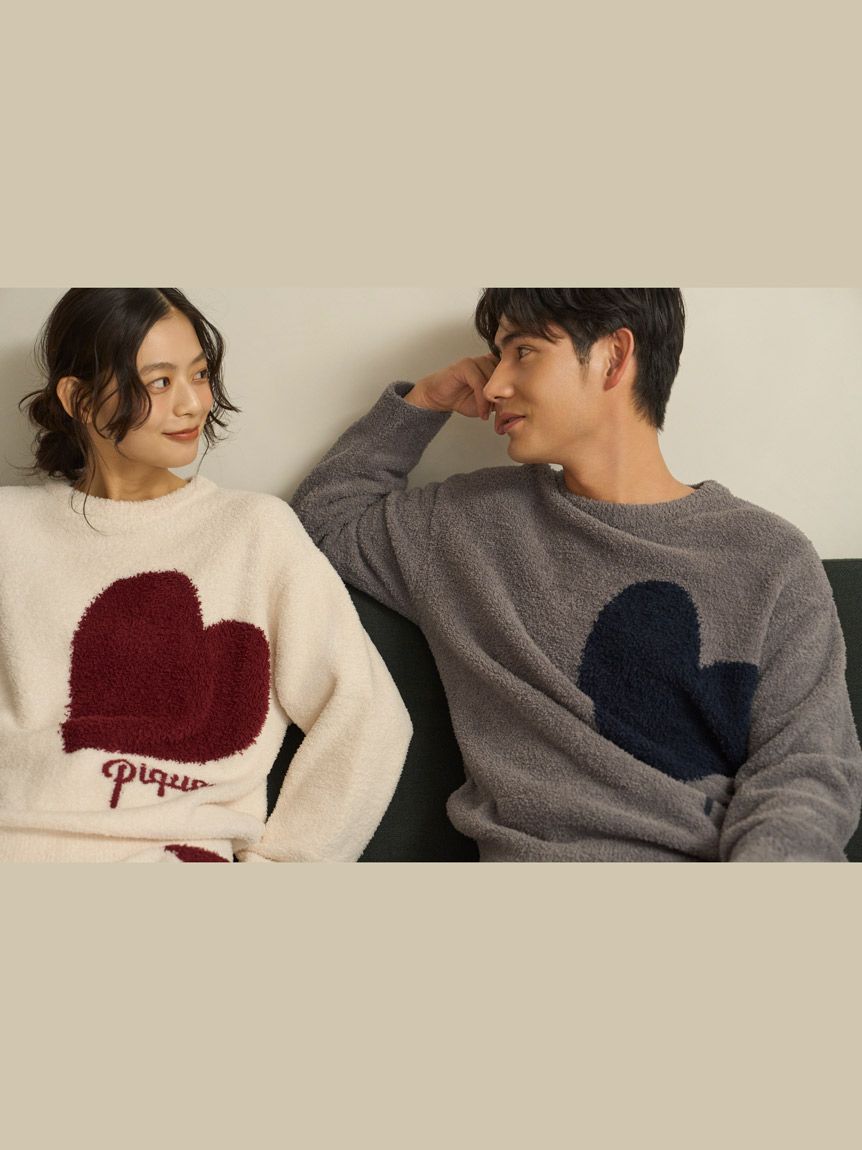 ONLINE限定】ハートジャガードプルオーバー＆ショートパンツセット