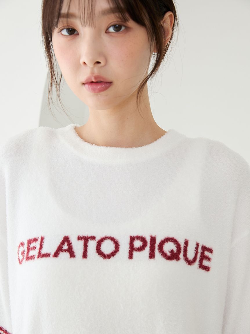 スムーズィーロゴジャガードプルオーバー&ショートパンツセット(ニット