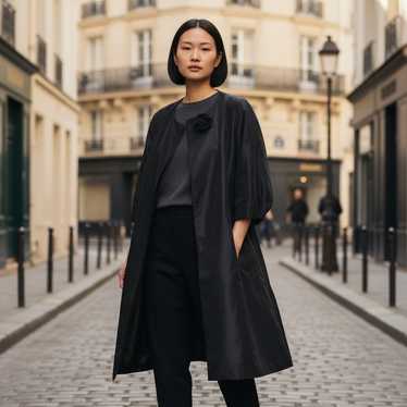 初期1980s NICOLE FARHI mouton coat UKアーカイブ Leather coat