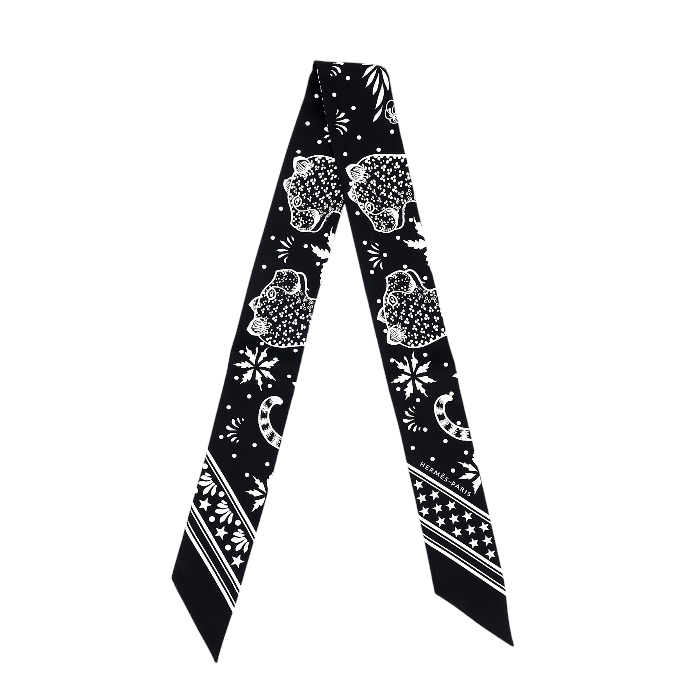 ランク NS 未使用品 HERMÈS エルメス ツイリー バンダナ レオパード