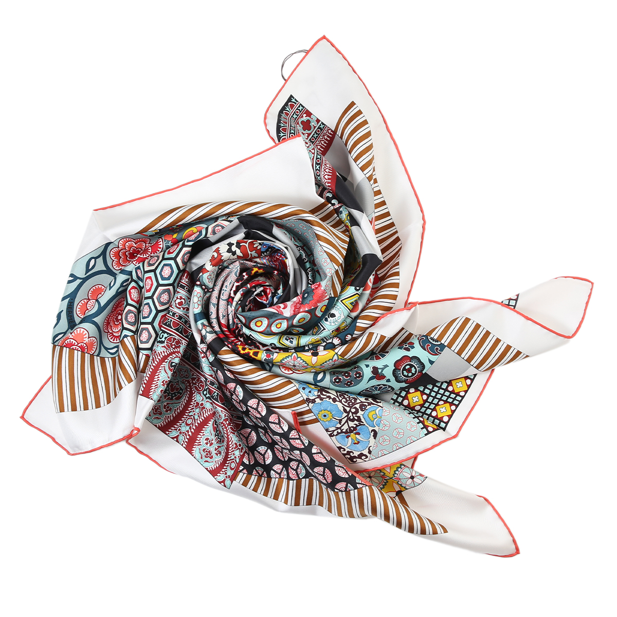 HERMÈS エルメス カレ90 更紗のアート レッド ホワイト - GINZA XIAOMA