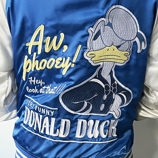 ディズニー ドナルドダッグ ラッキーダッグ スカジャン L ブルゾン