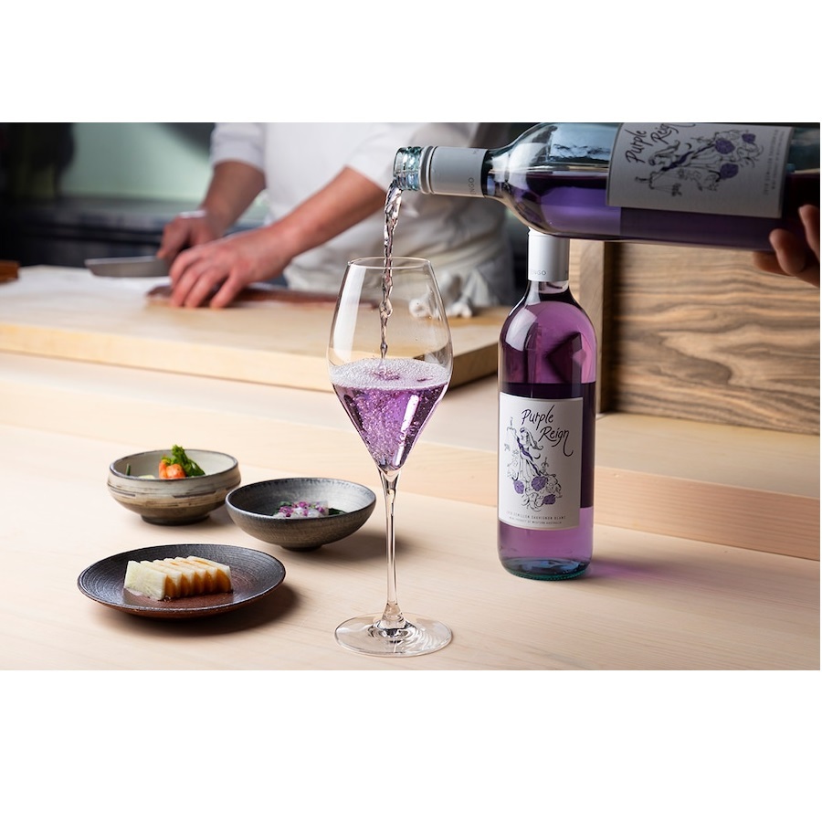 紫ワイン ペアグラス付き ギフトセット】Purple Reign (パープル