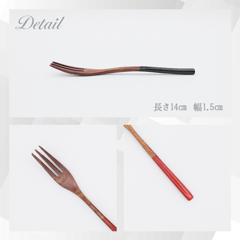 天然木製！デザートフォーク5本セット】フォーク 木製 カトラリー