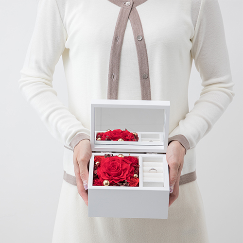 プロポーズ】Special高級オルゴール ジュエリーボックス≪イエロー