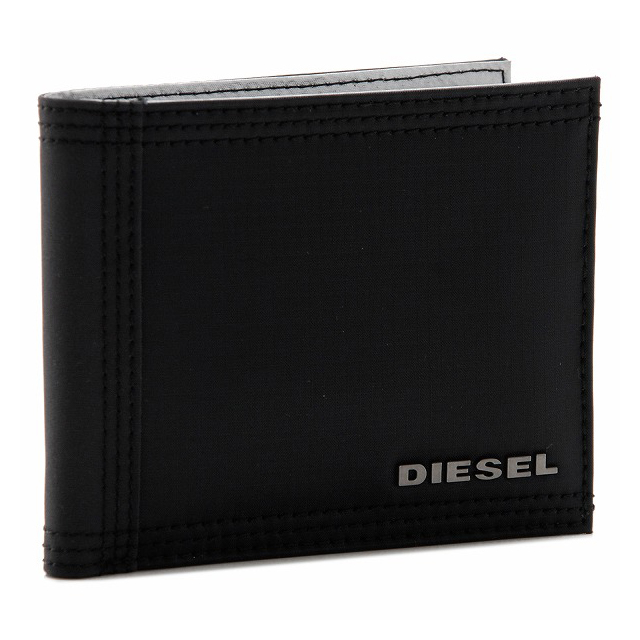 ディーゼル DIESEL 財布 二つ折り財布 ブラック シルバー 黒 メンズ