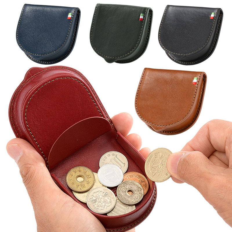 イタリアンレザー・馬蹄型コインケース - 【メンズギフトのMILAGRO