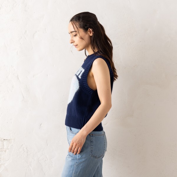 ガニー ニット セーター ベスト ブルー レディース GANNI K2219 683