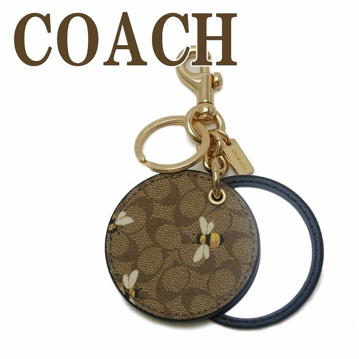 コーチ COACH キーホルダー レディース キーリング 手鏡 鏡 ミラー