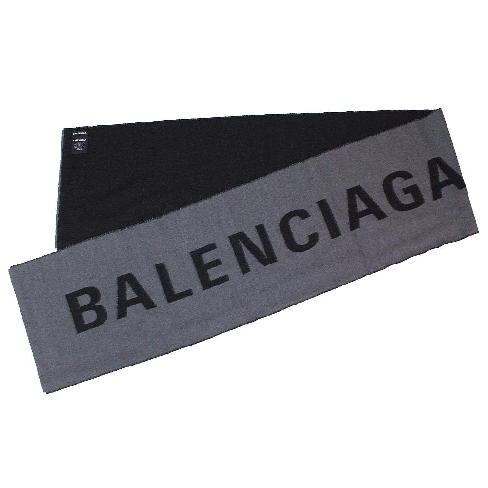 バレンシアガ BALENCIAGA マフラー ストール 530047 420B0 グレー