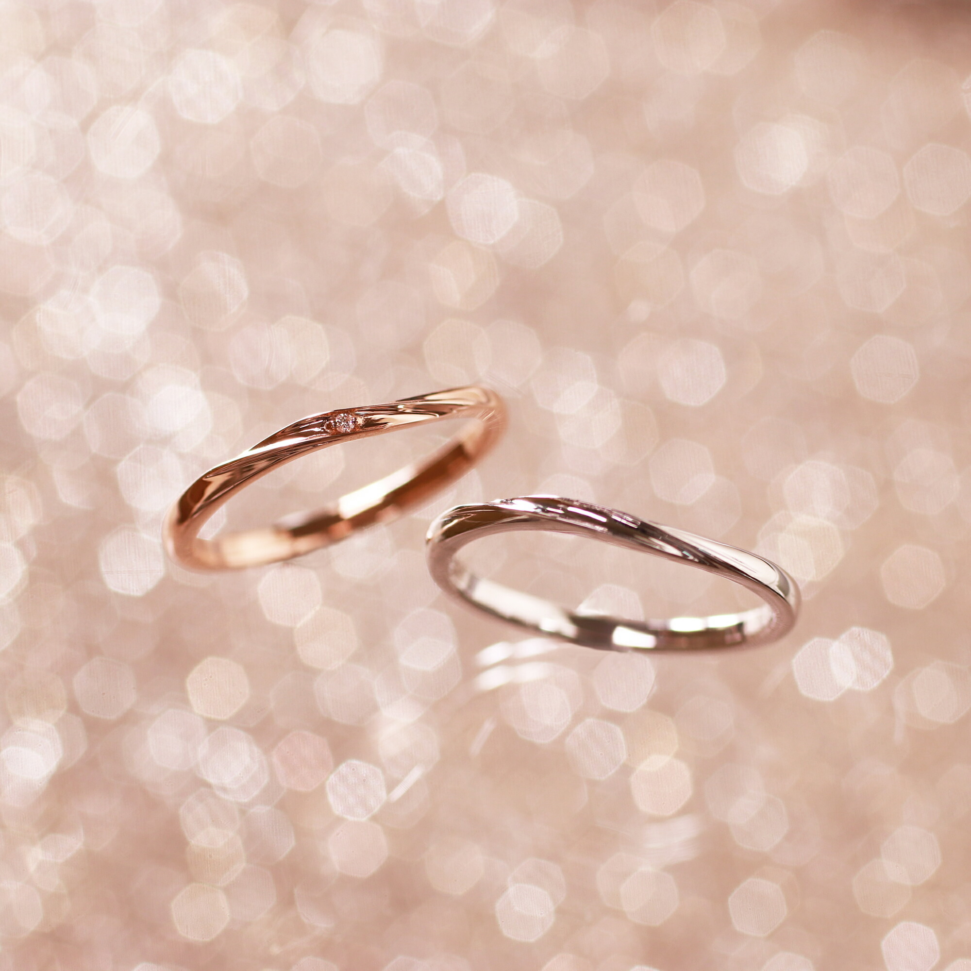 ラッピング無料】THE KISS 公式ショップ K10 ホワイトゴールド ペア