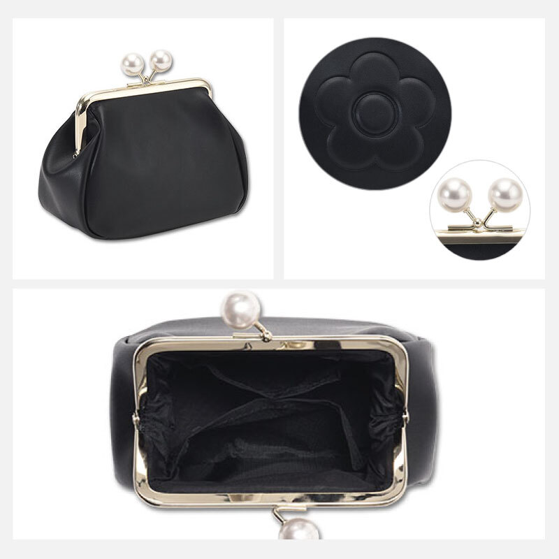 公式】【エンボスデイジーパール ガマ口ポーチ】マリークワント MARY