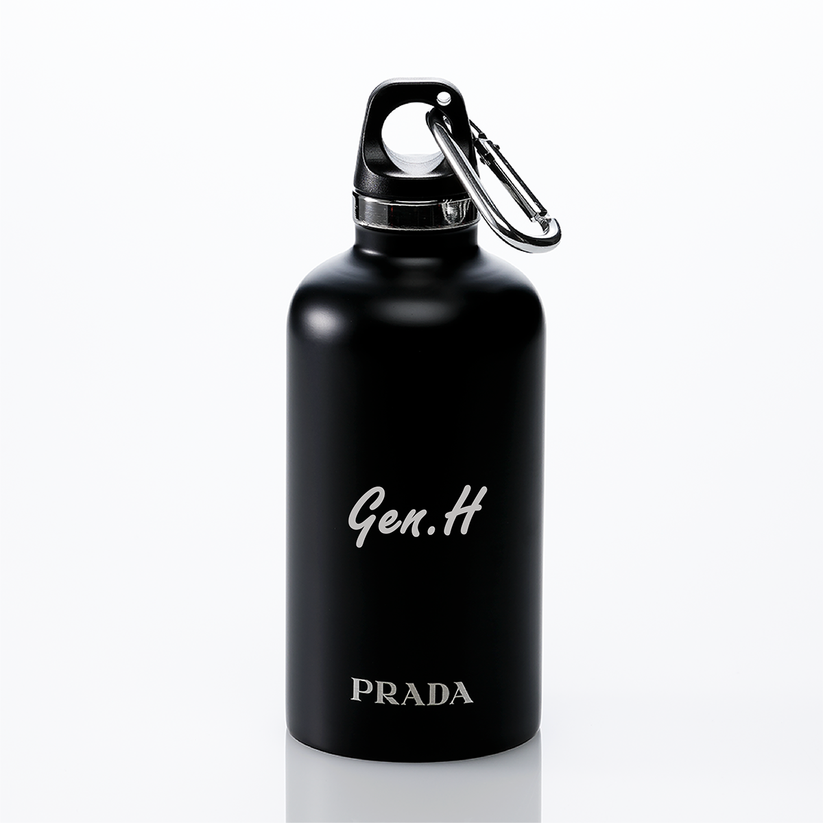 PRADA プラダ ステンレススティールウォーターボトル 350ml ブラック